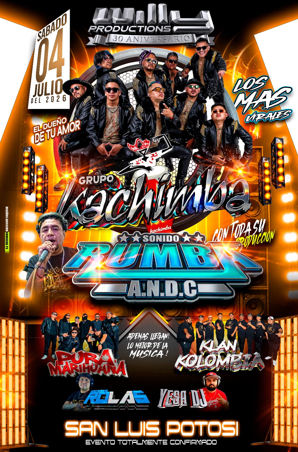 XXX ANIV WILLY PRODS, GRUPO KACHIMBA